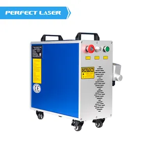 Hoàn Hảo Laser 50W Công Nghiệp Di Động Nhỏ Cầm Tay Kim Loại Cũ Sơn Sợi 50W Laser Gỉ Loại Bỏ Máy Làm Sạch