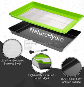 Plateau de garniture de pollen de récolte Tamis en plastique Kief Poubelle de coupe pour la collecte de bourgeons de <span class=keywords><strong>canna</strong></span> - Product Image 5