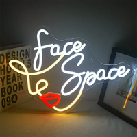 Enseigne néon en forme de cœur pour décoration murale, idéale pour chambre de fille, décoration lumineuse en forme de cœur pour mariage, anniversaire, Saint-Valentin