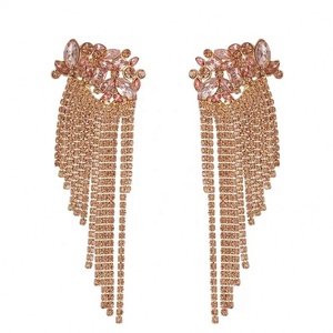 Pendientes Bohemios Europeos Americanos para Mujer, Estilo Exagerado, Personalidad Geométrica, Flor, Borla, Clásicos - Product Image 4