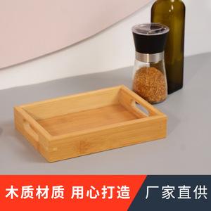 Plateau à pain en bambou, couleur bois naturel, style simple, plateau de service pour la cuisine - Product Image 4