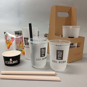 Bouteille en plastique gobelet propre marque <span class=keywords><strong>bon</strong></span> prix surface avec logo personnalisé <span class=keywords><strong>réduction</strong></span> gobelet en plastique en forme <span class=keywords><strong>de</strong></span> U - Product Image 5