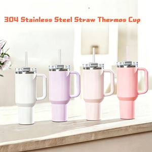 Double Wall Vacuum Insulated 40oz Stainless Steel Travel Mug Leakproof Lid for Car Outdoor Sports <b>Drinking</b> Water Bottle BPA Free - Product Image 1