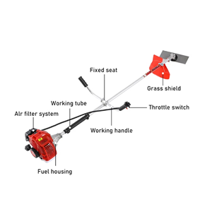 Desbrozadora y Cortacésped Manual de 2 Tiempos a Gasolina para Jardín, con 1400W de Alta Potencia para Recuperación de Terrenos - Product Image 3