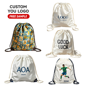 Bán buôn tùy chỉnh khuyến mại polyester nylon dây rút 30cm cửa hàng và Ba lô vẽ chuỗi Túi - Product Image 2