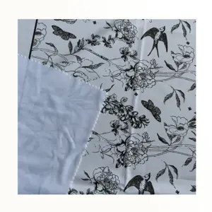 Stock Available 100% Polyester fabric outdoor printed outdoor fabric floral spun polyester outdoor fabric