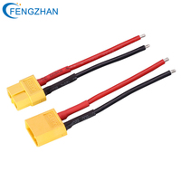 Connecteur XT-60 de haute qualité 30/40CM, fiche mâle/femelle 10/12/14AWG, câble en silicone 200-400mm pour connecteurs électriques