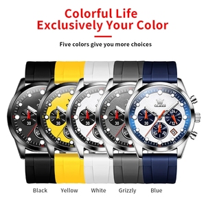 Olevs 5602 marque chronographe montres à Quartz Sport étanche horloge homme <span class=keywords><strong>montre</strong></span>-bracelet pour hommes Relogio Masculino <span class=keywords><strong>Montre</strong></span> Relojes Uhr - Product Image 2