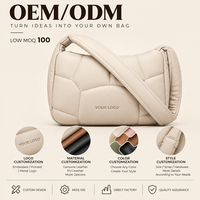 Sac à bandoulière élégant et minimaliste pour femme, motif matelassé vintage de luxe 2026, sangle unique, faible MOQ 100 pièces, échantillon personnalisé en 10 jours