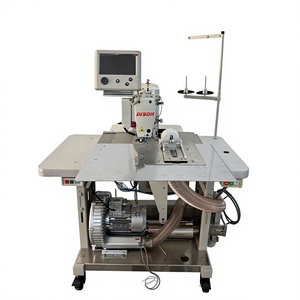 Machine à coudre industrielle à point noué à lit plat, simple aiguille, automatique, pour la pose de fentes latérales, modèle DS-011A, pour usage en usine de confection - Product Image 3