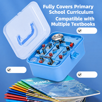 Kit d'expériences sur l'électricité et le magnétisme pour l'école primaire, boîte d'apprentissage des circuits STEM de 52 pièces avec moteur à courant continu et électroaimant