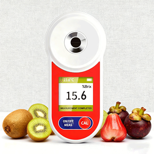 Zuckerrefraktometer mit individuellen Farben, Frucht-Wassermelonen-Süße-Messgerät, digitales Display, Brix-Meter, wasserdicht, 0-55% Brix - Product Image 1