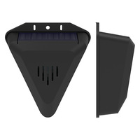 Répulsif Solaire Anti-Oiseaux Noir pour Extérieur – Protection Sans Fil pour Balcons, Vergers et Jardins Potagers