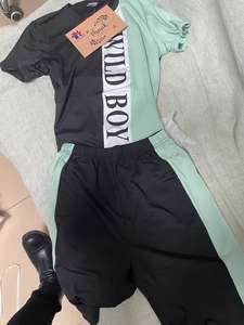 Set Estivo per Bambini di 2 Anni, Pigiama in Cotone Stampato alla Moda con Maglietta a Maniche Corte e Pantaloncini - Product Image 6