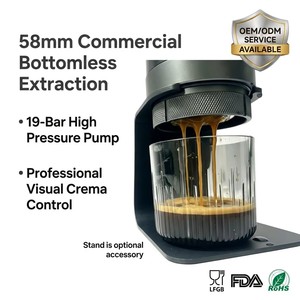 <span class=keywords><strong>Machine</strong></span> <span class=keywords><strong>à</strong></span> <span class=keywords><strong>expresso</strong></span> électrique portable 19 bars - Panier sans fond professionnel de 58 mm pour les voyages et le bureau - Batterie 7500 mAh - OEM/ODM - Product Image 2