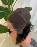 Perruque Bob Lace Front HD 13x4 Type M |   Perruque en cheveux humains vierges sans colle pour femmes noires |   Ligne de cheveux naturelle pré-épilée
