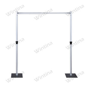 Wintina Heavy Duty <span class=keywords><strong>3x3</strong></span> Metal boda arco telón <span class=keywords><strong>de</strong></span> fondo soporte marco Kit aluminio flor globo tubo cortina para Eventos Cumpleaños - Product Image 1