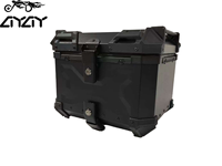 Coffre de moto en alliage d'aluminium, 36L, fabrication directe usine, coffre électrique, personnalisable