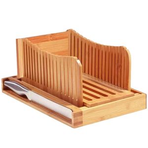 Bamboo Bread Cutting And Storage Tray Rectangle Multifunctional With Breadcrumb Collector For <b>Kitchen</b> Use - Product Image 5