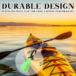 Support de pagaie amélioré pour accessoires de paddleboard, rangement pour bateau <span class=keywords><strong>gonflable</strong></span>, sans patch en D-ring - Product Image 4