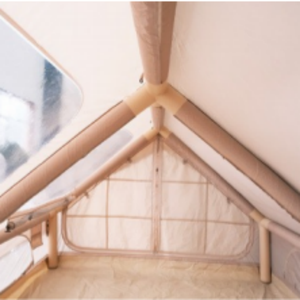 12 ㎡ Tente de camping gonflable, tente de camping gonflable avec grand hublot, tente gonflable imperméable en tissu Oxford avec protection solaire - Product Image 5