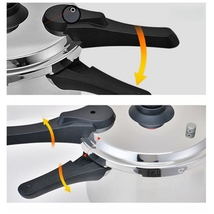 Casserole à pression pour la cuisine domestique <span class=keywords><strong>4</strong></span>/6/8/10 <span class=keywords><strong>L</strong></span>, cuisson rapide, anti-explosion, longue poignée, acier inoxydable 304 - Product Image 5