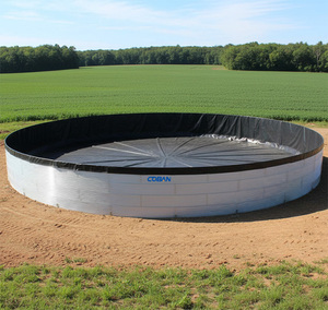 Silo de Almacenamiento de Agua de Acero Zincalume de 10-300m3, Tanque de Agua Redondo Ensamblable para Ganadería o Riego Agrícola y Forestal - Product Image 1