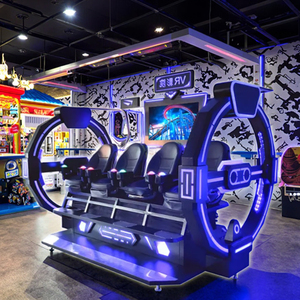 Super 9D VR All-In-One <span class=keywords><strong>Simulator</strong></span> Machine 2/3/4 Seat Egg Chair para multijugador interior VR Roller Coaster Game Metal Plastic - Product Image 2