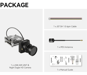 RunCam Link Digital FPV Air Unit Night Eagle, Cámara HD de 5.8GHz, Sistema Digital HD, Transmisor FPV para Gafas FPV V2, Dron RC - Product Image 6