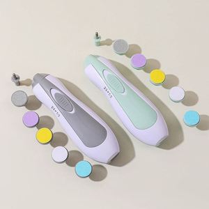 Lime à ongles électrique pour bébé : Kit de coupe-ongles électrique pour bébé, soin des ongles des doigts et des orteils, manucure, ensemble 6-en-1 avec lumière LED - Product Image 4