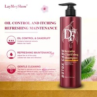 Shampooing clarifiant à l'huile d'argan à la kératine Shampooing purifiant pour tous les poils spécialement pour les cheveux gras