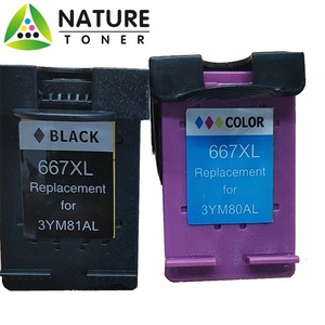 Cartouche d'<span class=keywords><strong>encre</strong></span> reconditionnée 680XL <span class=keywords><strong>encre</strong></span> noire (F6V27A) et 680XL couleur (F6V26A) pour imprimantes HP - Product Image 3