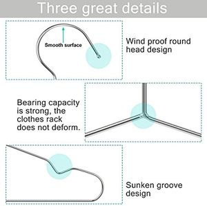 <b>Plastic</b> Hangers Double Tier Flexible Eco-friendly Clothes Organizer for Bedroom <b>Wardrobe</b> - Product Image 3