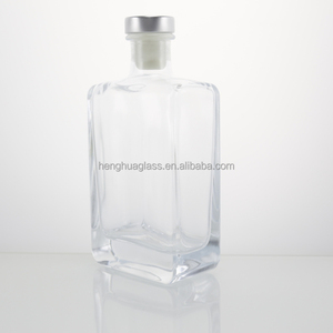 Offre Spéciale – Bouteille en Verre Carrée Plate de 200 ml (20 cl) pour Tequila, Liqueur, Whisky, Rhum, Vodka, <span class=keywords><strong>Spiritueux</strong></span> <span class=keywords><strong>et</strong></span> Café Infusé à Froid avec Bouchon en Liège - Product Image 5