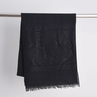 Vente en gros 2024 Nouveau Ethnique Dames Hijab Musulman Mode Réversible Uni Tissé Coton Voile Femmes Musulman Pashmina Châle Hijab