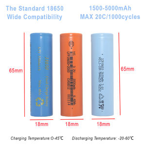 Batería de Litio LFP 18650 de 2000 mAh y 3.2 V, Celda Cilíndrica de Iones de Litio de Baja Autodescarga para Herramientas Eléctricas y <span class=keywords><strong>Electrodomésticos</strong></span> - Product Image 2