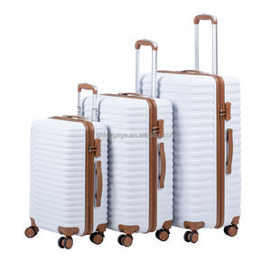 Ensemble de bagages personnalisé OEM 3 pièces, ensemble de valises de voyage en ABS, ensemble de valises de voyage à coque rigide avec roulettes universelles - Product Image 1