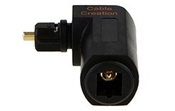 Adaptateur audio optique CableCreation 90 degrés Toslink mâle vers femelle, connecteur SPDIF à angle droit pour <span class=keywords><strong>barre</strong></span> <span class=keywords><strong>de</strong></span> <span class=keywords><strong>son</strong></span> TV murale - Product Image 4