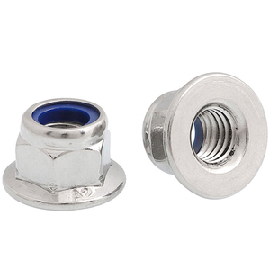 304 thép không gỉ M4-M16 DIN 6926 Hex mặt bích khóa Nuts với <span class=keywords><strong>nylon</strong></span> chèn - Product Image 4