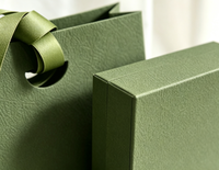 Coffret Cadeau Écologique Fait Main Robuste pour Bijoux : Boîte à Tiroirs, Pochette, Collier, Bague, Pendentif – Kit d'Emballage pour Rangement de Bijoux