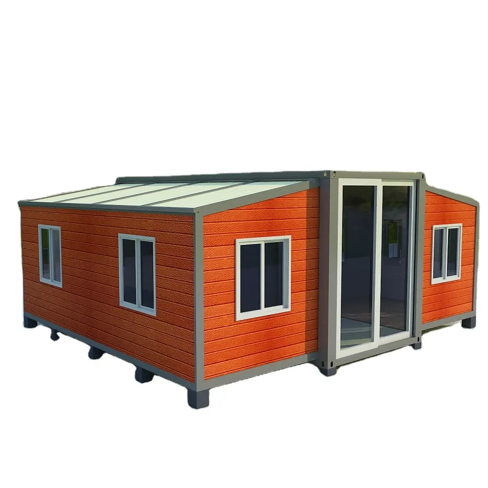 china luxury prefabricated house 20ft australia 3 in 1 folding mobile homes 20ft expandable container house for sale