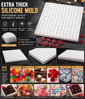 Moules en silicone platine 3D en forme de cœur sculpté de 4 ml, entièrement personnalisables, avec personnalisation variée des silhouettes et des motifs