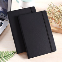 Couverture en cuir PU rose pour agenda, bloc-notes de poche personnalisé avec grille à points et bande élastique, pour Journal agenda