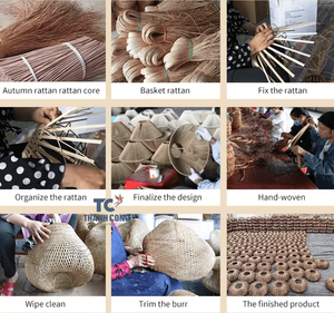 Pantalla de ratán tejida a precio de fábrica, diseño moderno para decoración del hogar, productos a la moda, 2023 - Product Image 6