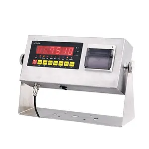 locosc LP7510 ตัวบ่งชี้การชั่งน้ําหนักพร้อมเครื่องพิมพ์ในตัว LED LCD ตัวบ่งชี้การชั่งน้ําหนักสแตนเลสกันน้ํา