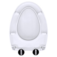 XJ-922 Abattant de toilettes en plastique à fermeture lente de haute qualité, accessoires de salle de bain