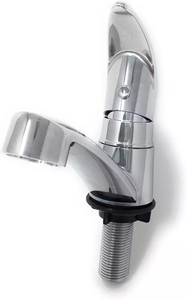 Robinet de salle de bain à conception graphique, Arc bas, poignée unique, robinet d'évier de salle de bains, robinet de vidange, robinet mitigeur de lavabo - Product Image 3