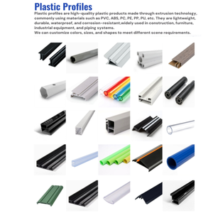 Profils en plastique extrudé durables et personnalisables - Bandes en ABS, PVC, UPVC, PP, PE, ASA, nylon pour la construction et le bâtiment - Product Image 6