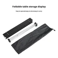 Table et chaise pliantes légères et portables en alliage d'aluminium pour les pique-niques de camping en plein air Table à oeufs avec fonction pliable