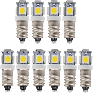 Trắng 6000K ánh sáng ban ngày 24V 12V 6V E10 5smd 5050 Led đèn pin bóng đèn cho chiếu sáng cảnh quan - Product Image 1